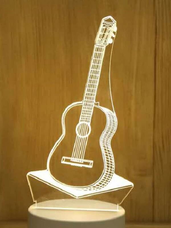 Guitar Shaped Night Light 1pc