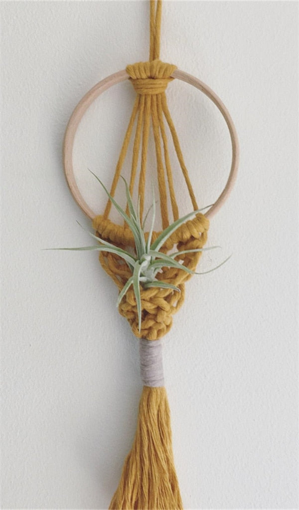 Boho Wall Hanging Plant Holder