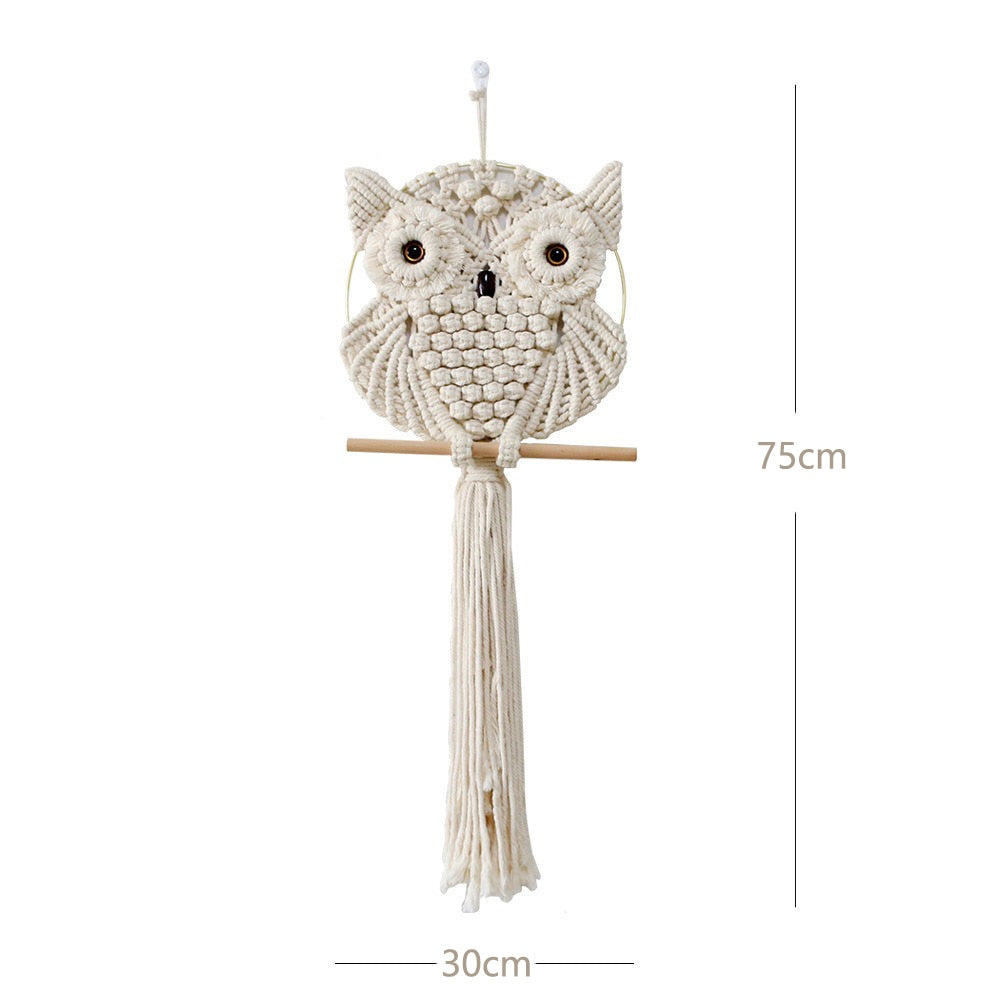 Nordic Style Owl Wall Hanging