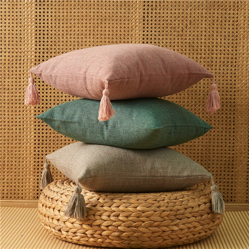 Linen Pilllow Case Dark Academia