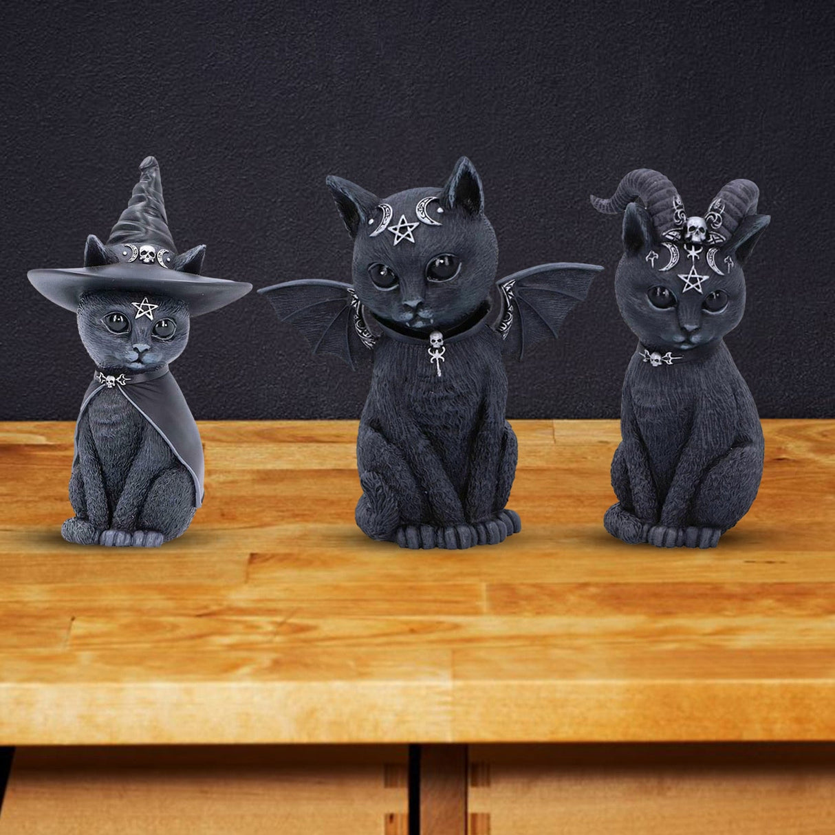 Goth Kitten Statue