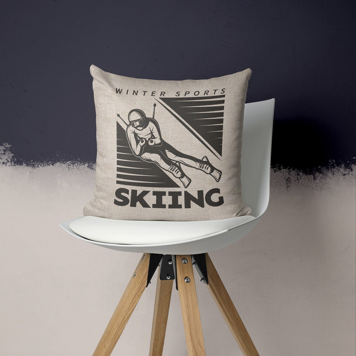 Aesthetic Skiing Pillow Case