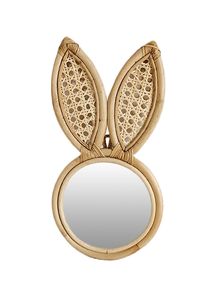 Preppy Rattan Makeup Mirror