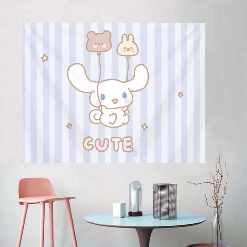 Cute Kawaii Bear Tapestry