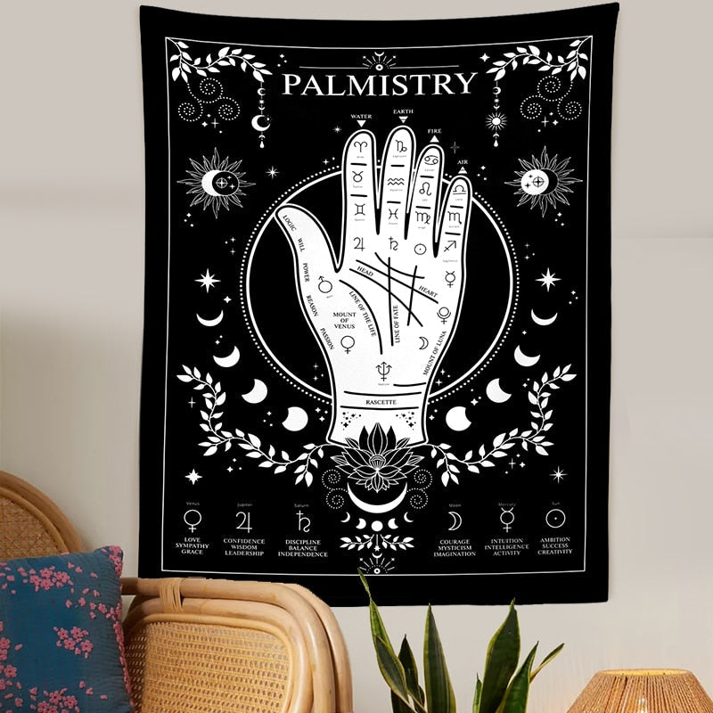 Goth Palmistry Tapestry