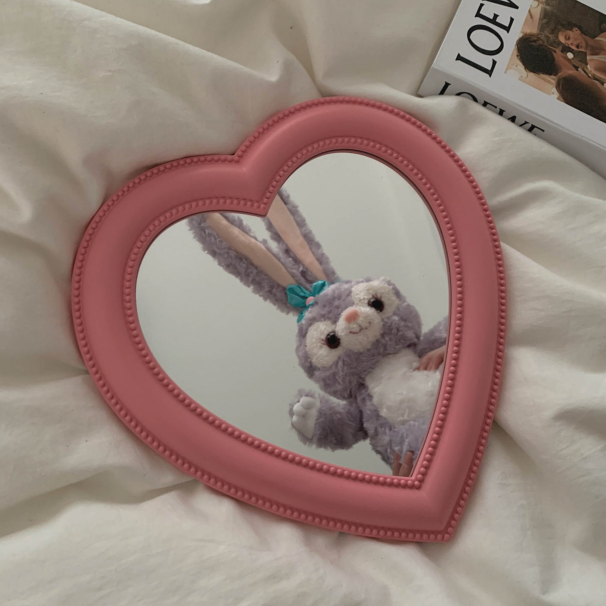 Preppy Heart Cosmetic Mirror