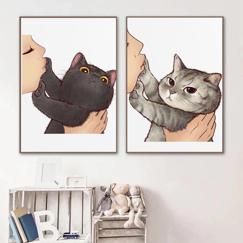 Dont-Kiss Cat Poster