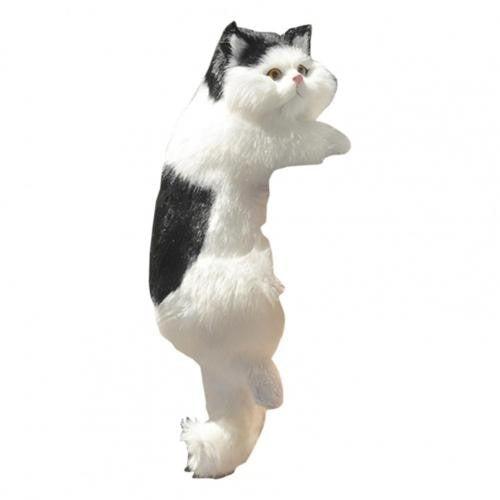Realistic Fluffy Cat Hanging Figurine