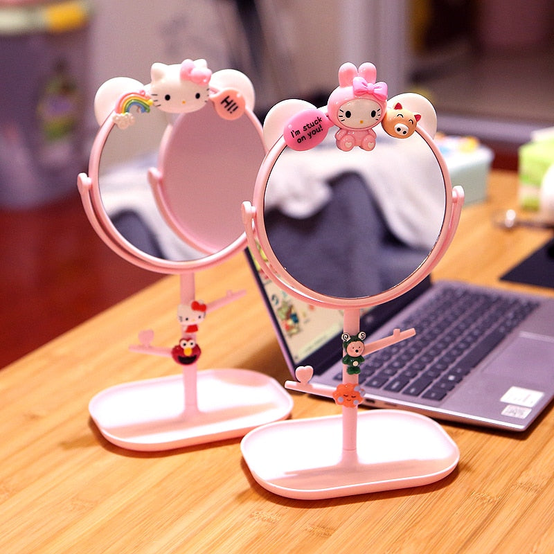 Pastel Kawaii Girl Makeup Mirror
