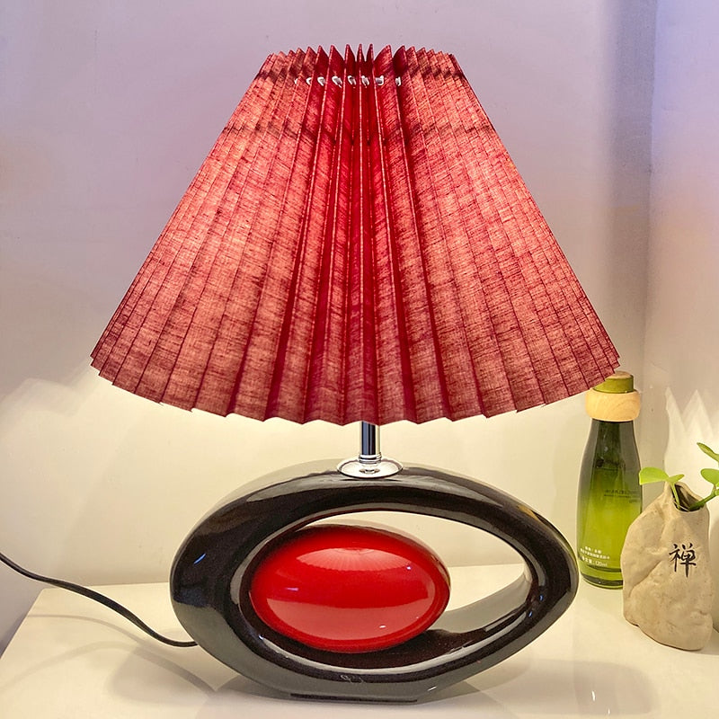 Y2K Modern Ceramic Skirt Table Lamp