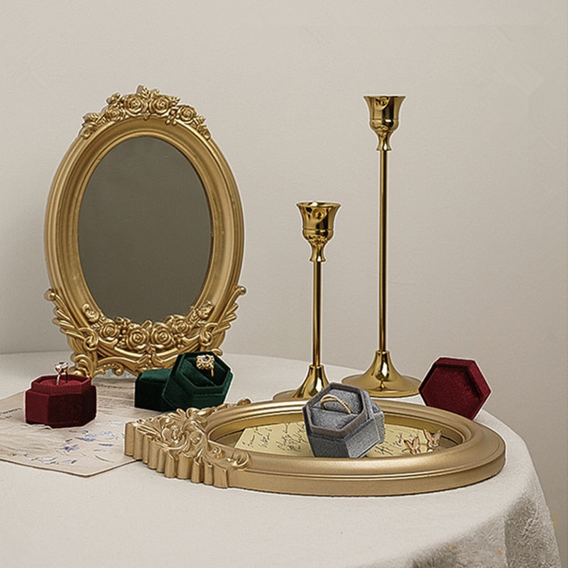 Small Round Mirror Dark Academia