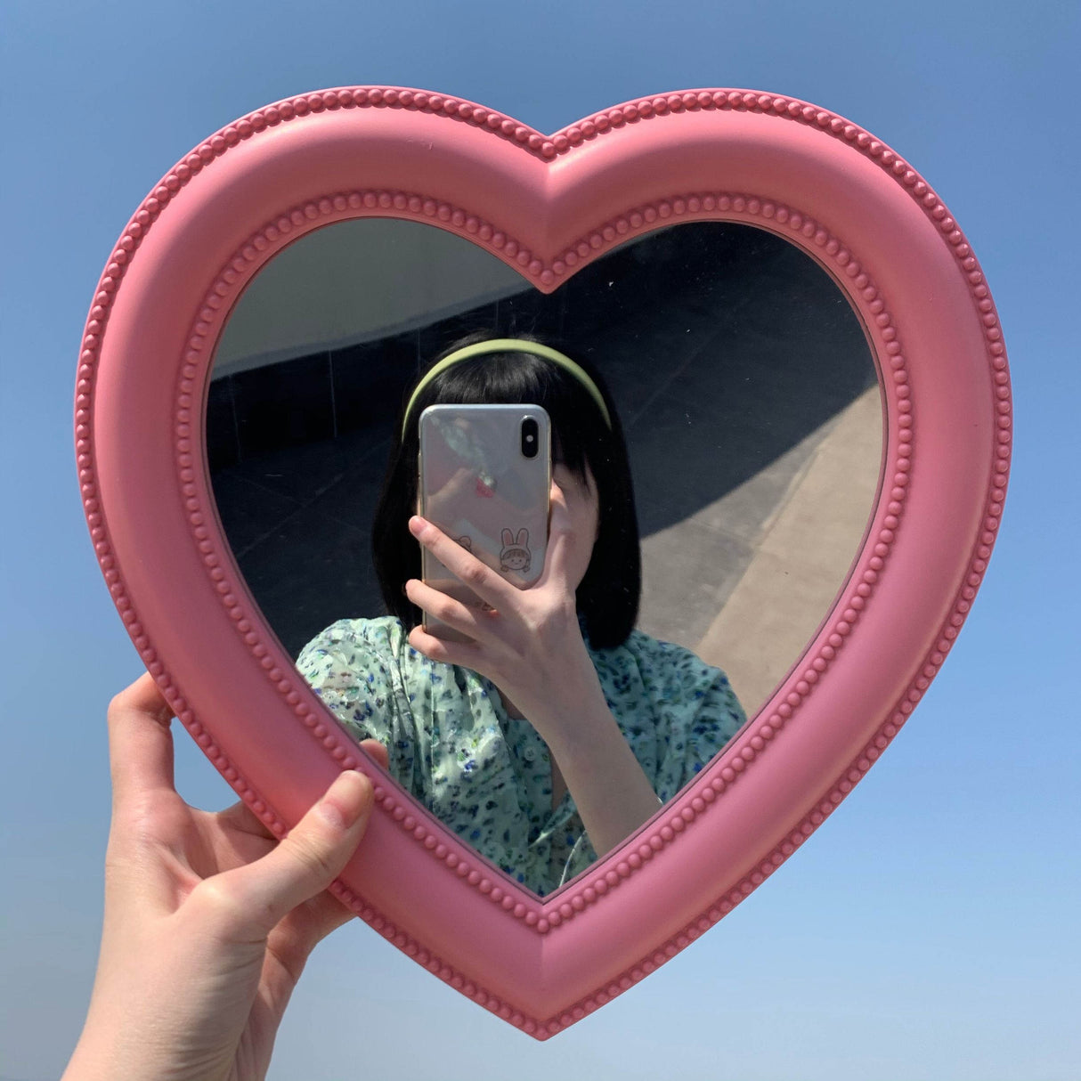 Preppy Heart Cosmetic Mirror