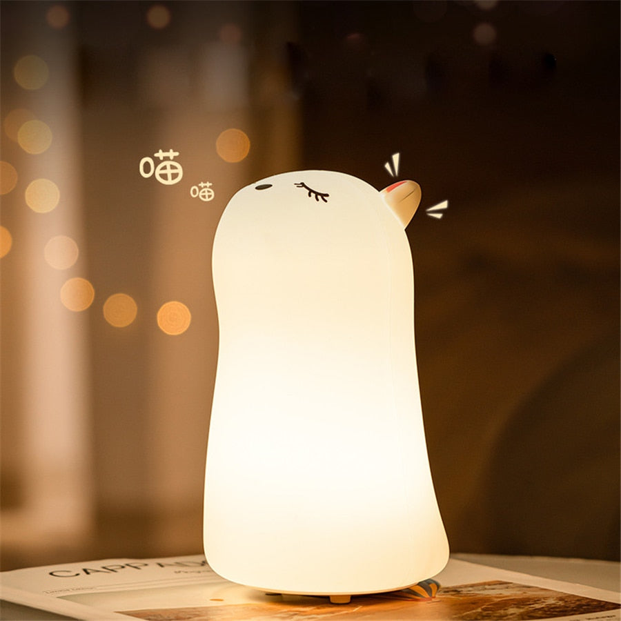 Kawaii Cat Decor Night Lamp
