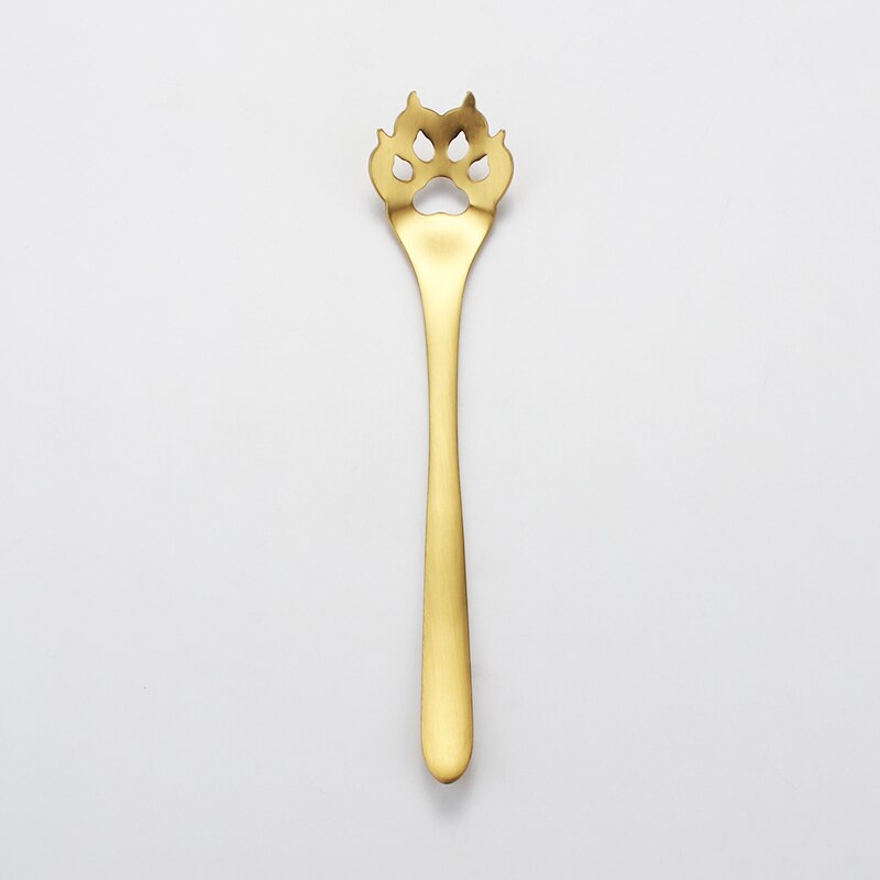 Stainless Cat Paw Tea Spoon