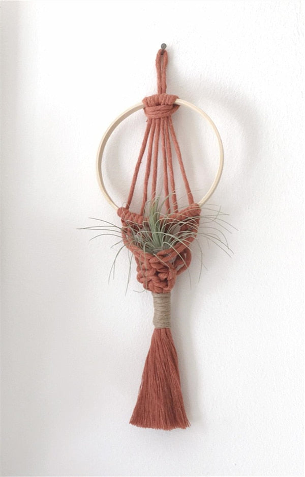 Boho Wall Hanging Plant Holder