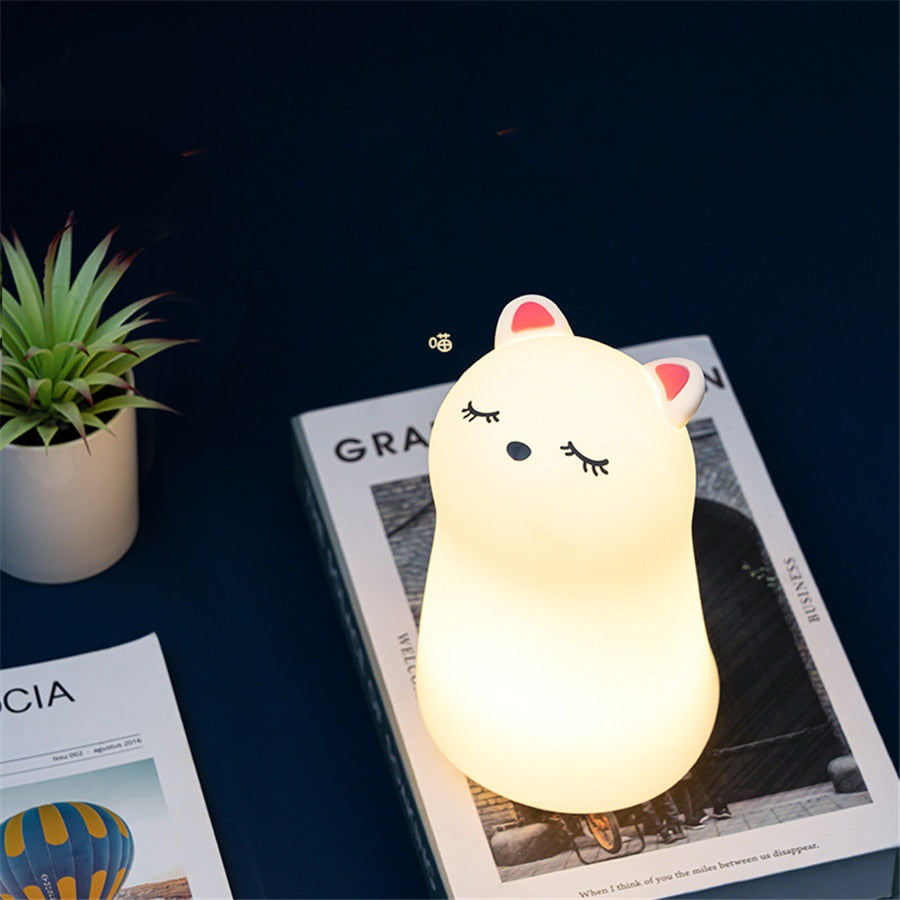 Kawaii Cat Decor Night Lamp