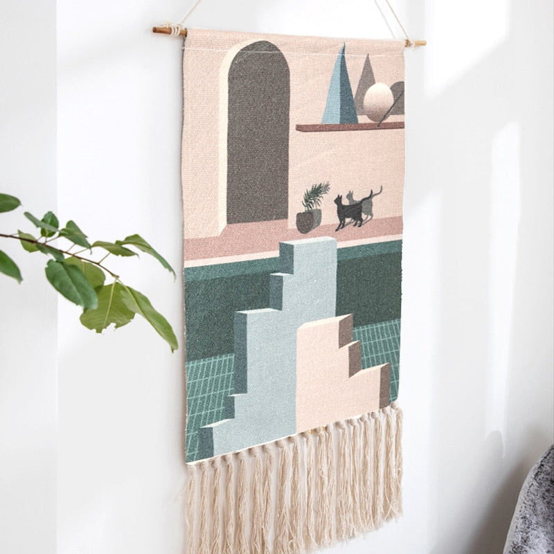 Boho Knitted Tapestry