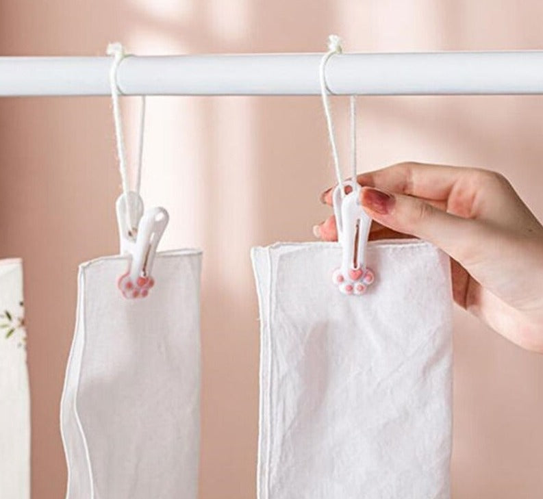 Cute Cat Paw Laundry Clips
