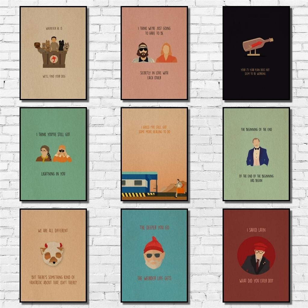Vintage Wes Anderson Movie Poster