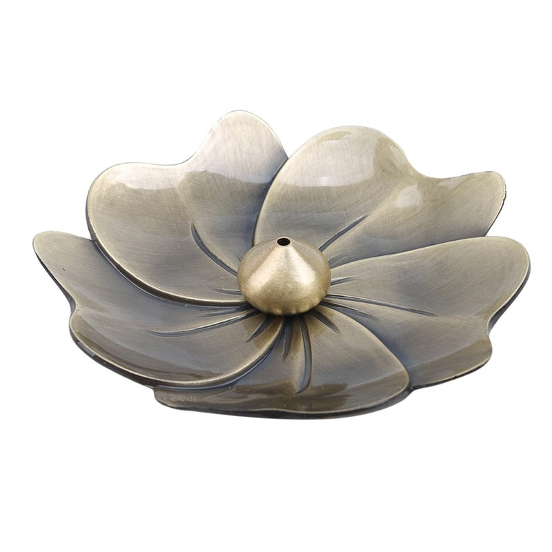 Metal Lotus Incense Burners