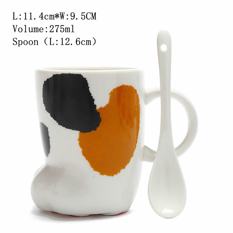 Ceramic Cat Paw Coffee Mug