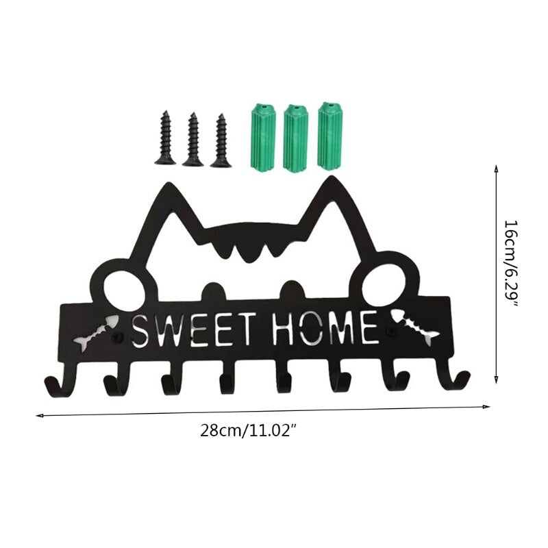Cat Sweet Home Wall Hook