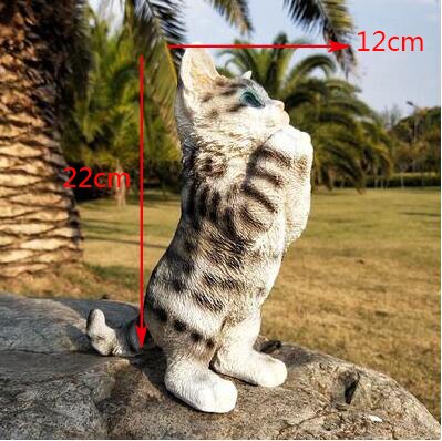 Cute Cat Resin Statue