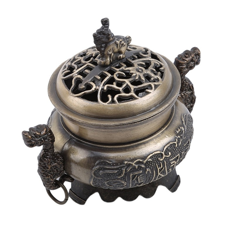 Metal Lotus Incense Burners