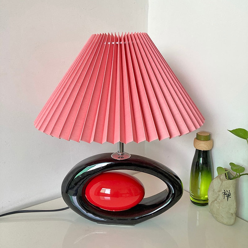 Y2K Modern Ceramic Skirt Table Lamp