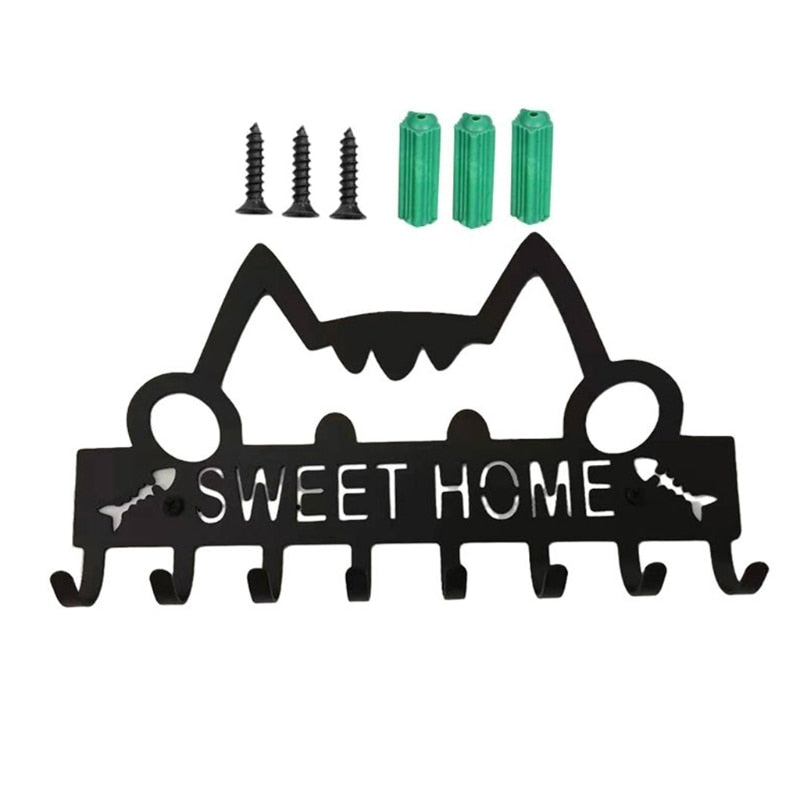 Cat Sweet Home Wall Hook