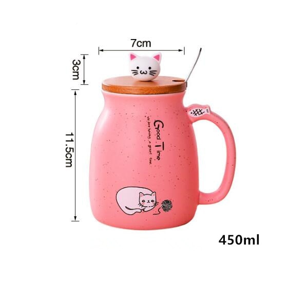 Cartoon Ceramics Cat Tea Mug