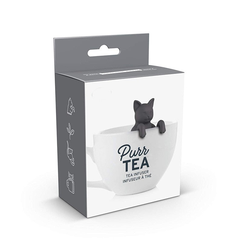 Cat Silicone Tea Strainer