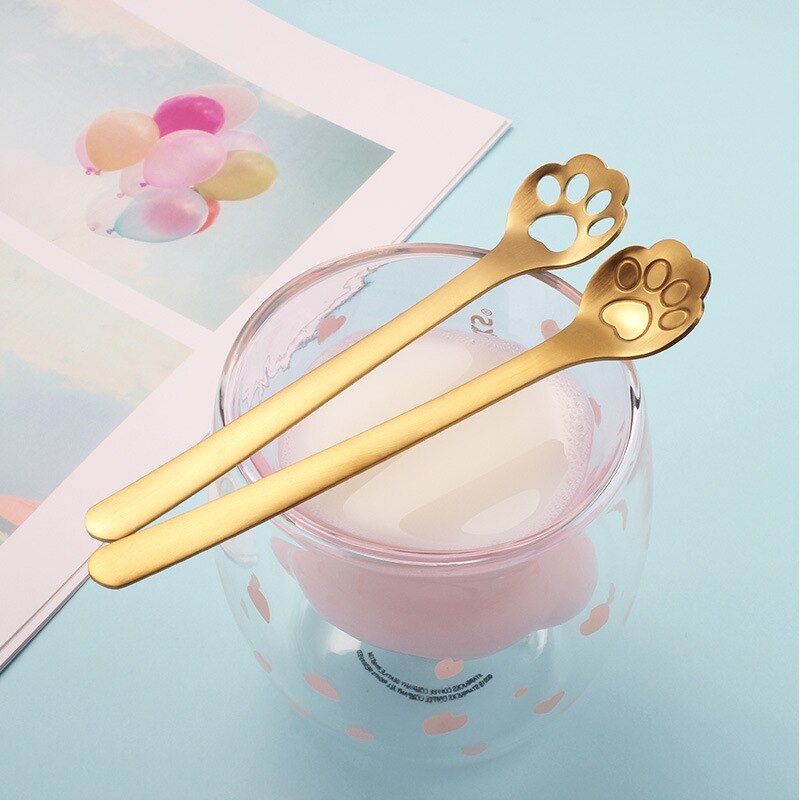 Stainless Cat Paw Tea Spoon