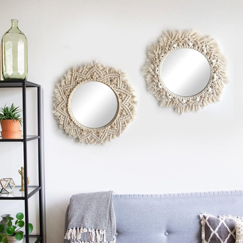 Macrame Wall Mirrors
