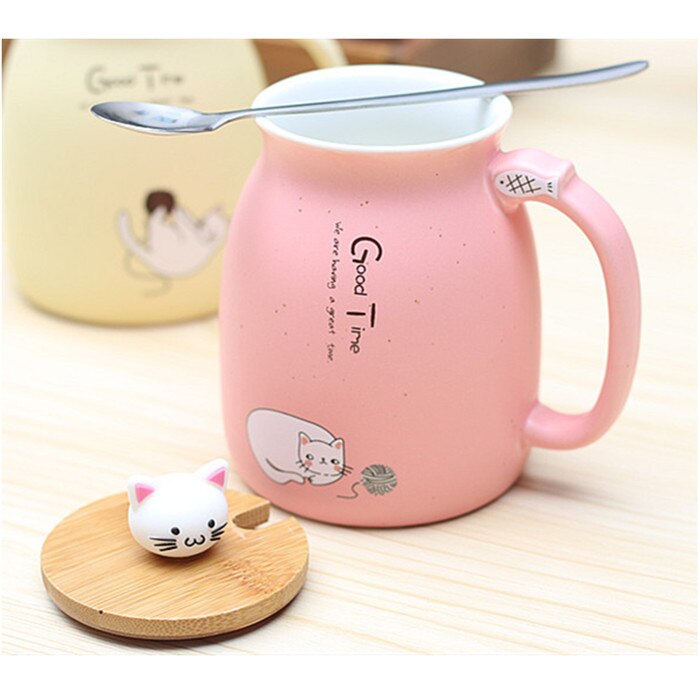 Cartoon Ceramics Cat Tea Mug