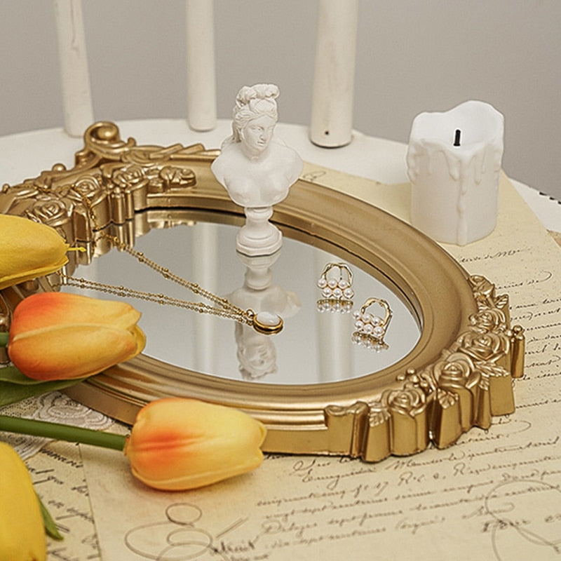 Small Round Mirror Dark Academia