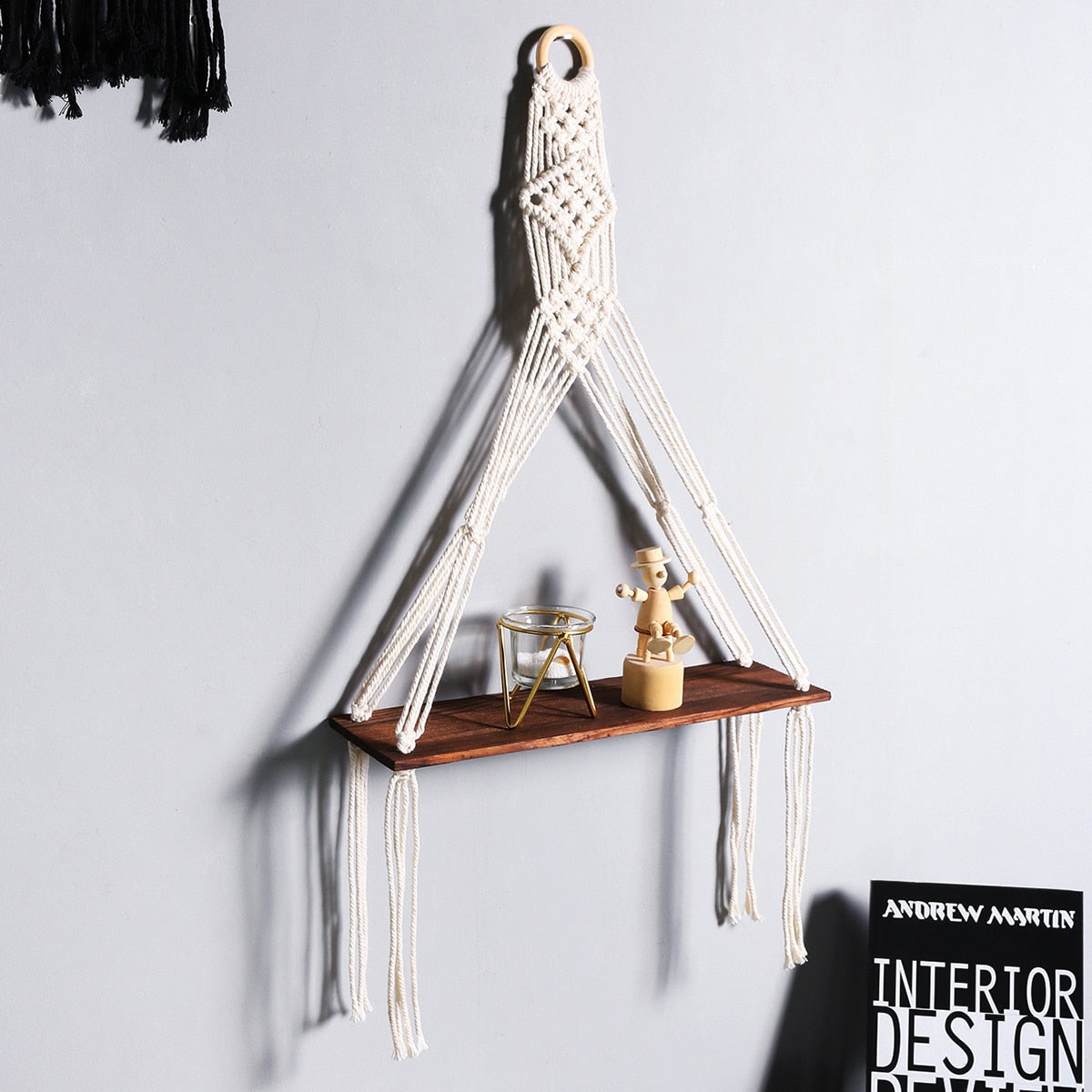 Bohemian Wall Hanging Shelf
