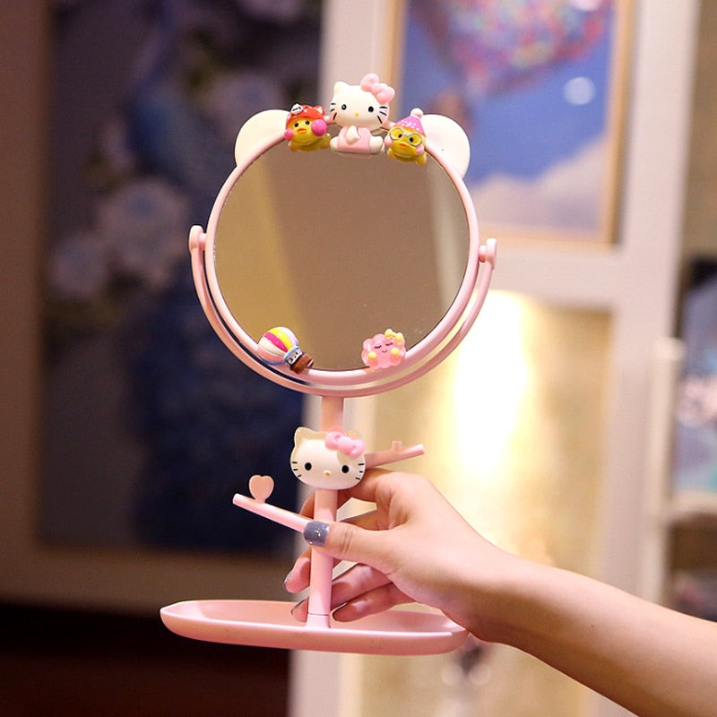 Pastel Kawaii Girl Makeup Mirror