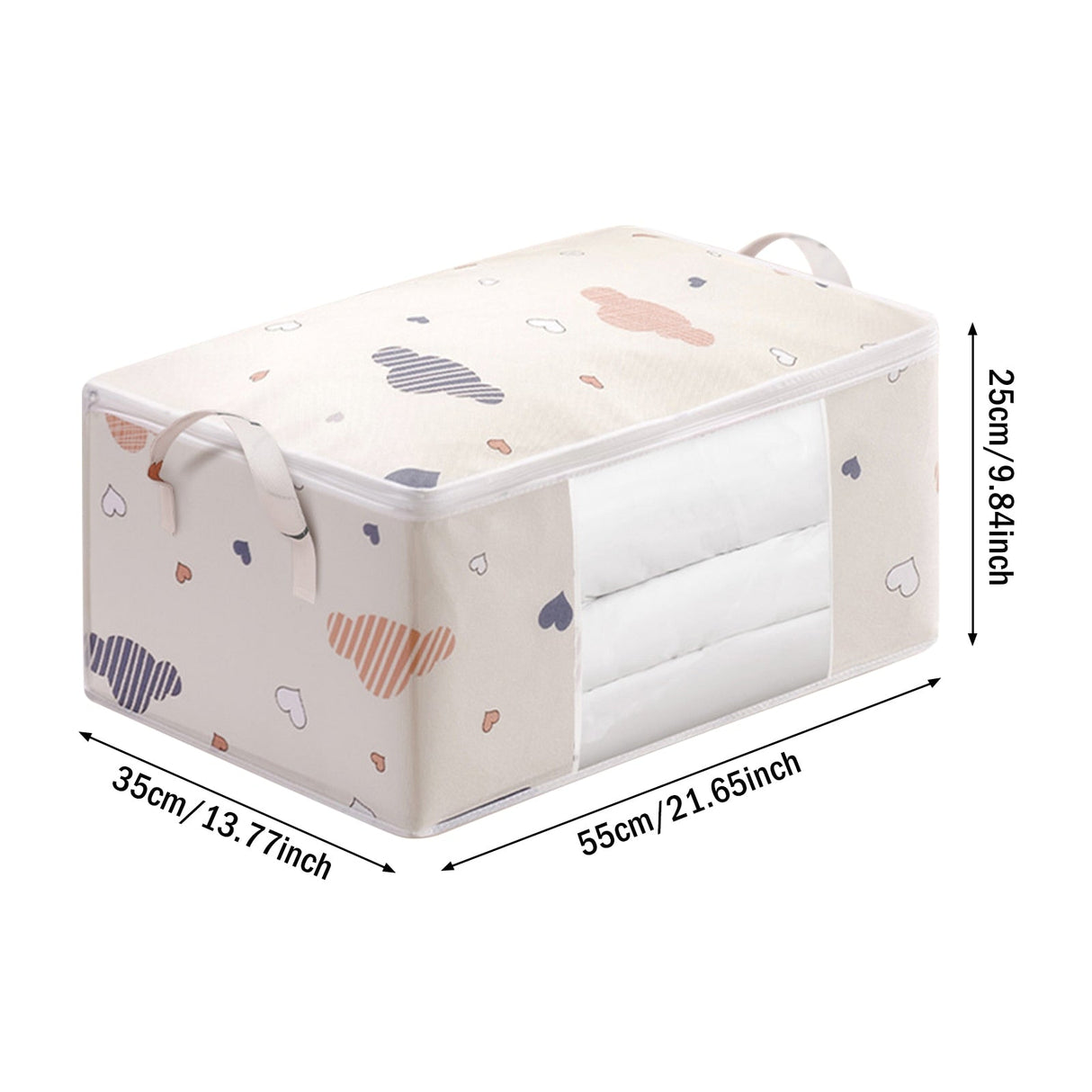 Preppy Patterned Foldable Storage Bag
