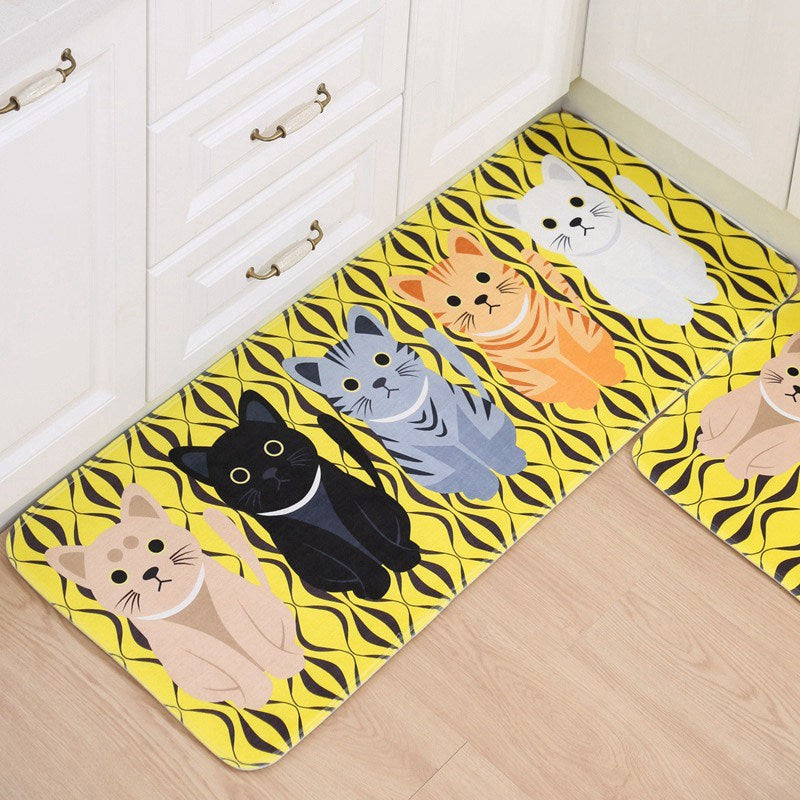 Kawaii Cat Floor Mat