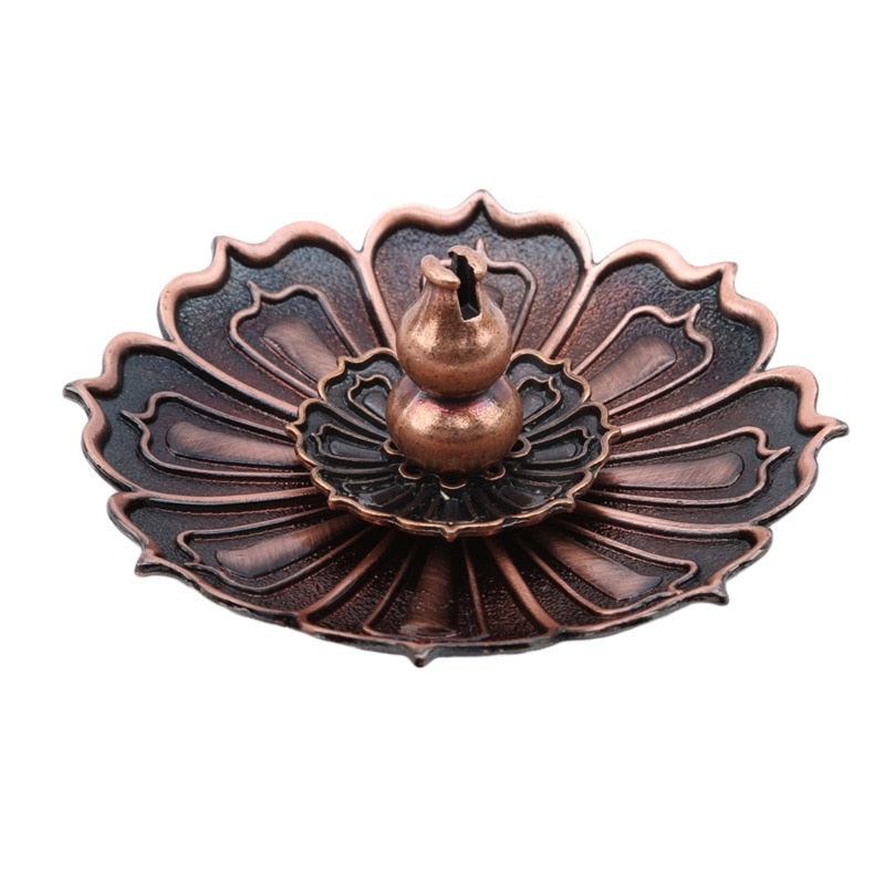 Metal Lotus Incense Burners