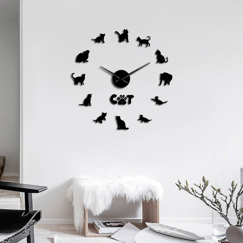 Egyptian Mau Cat Wall Clock