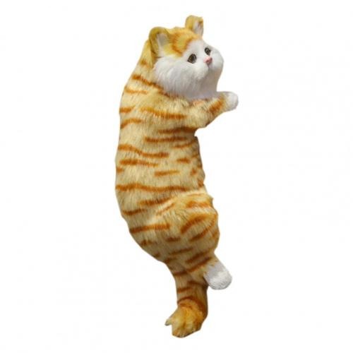 Realistic Fluffy Cat Hanging Figurine