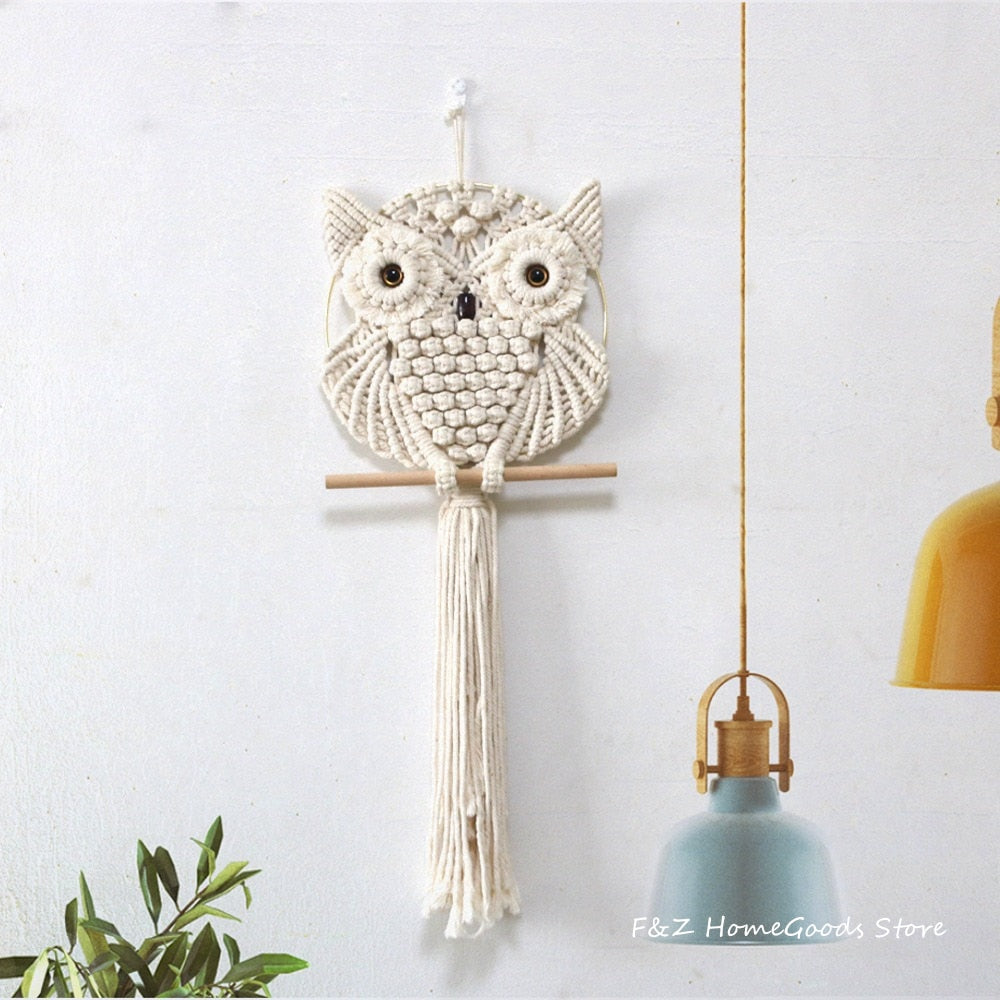 Nordic Style Owl Wall Hanging