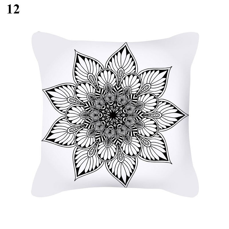 Mandala Bohemian Flower Pillow Case