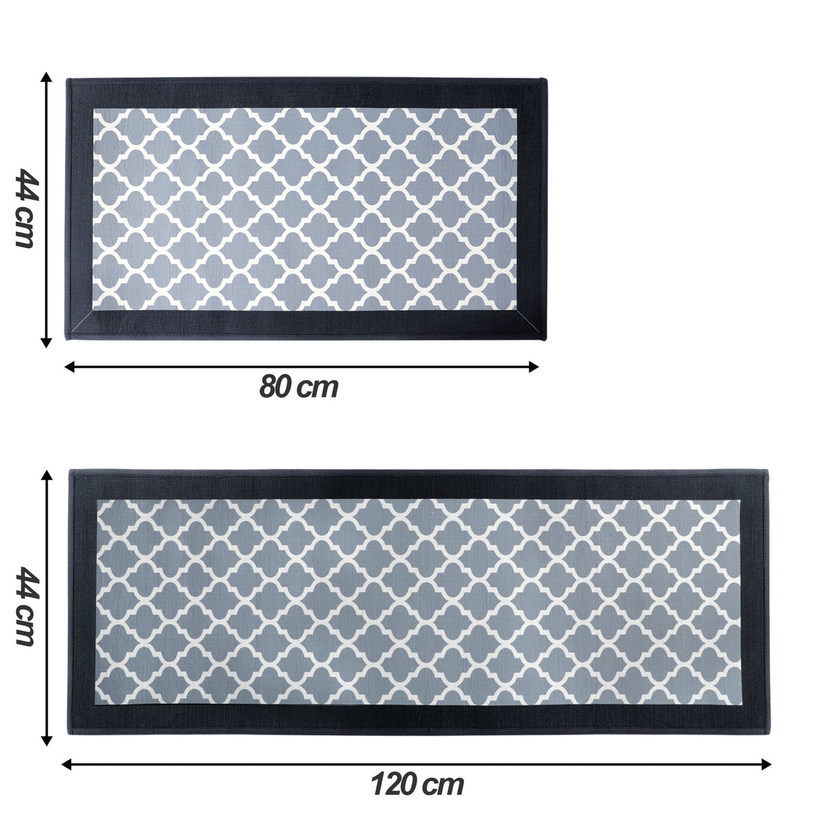 Linen Stripes Kitchen Rugs Set