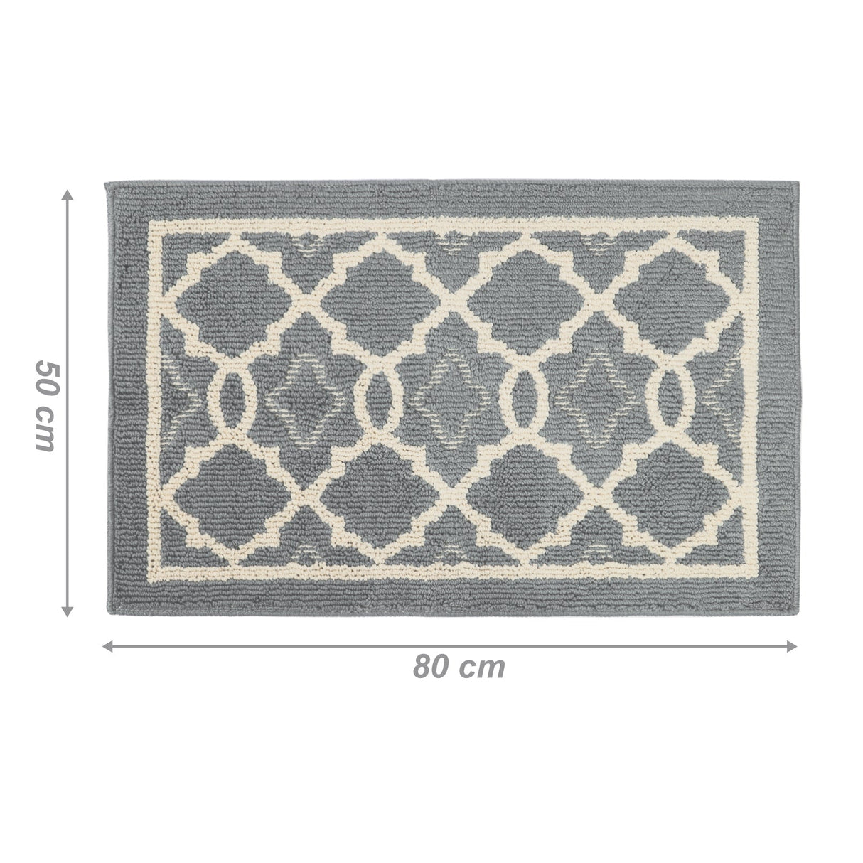 Light Grey Modern Entrance Rug