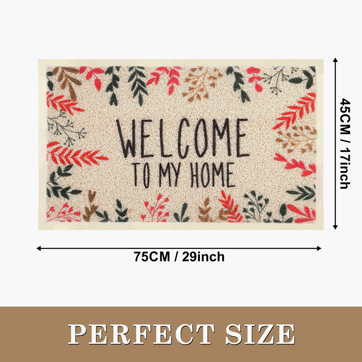 Non-Slip Welcome Door Mat