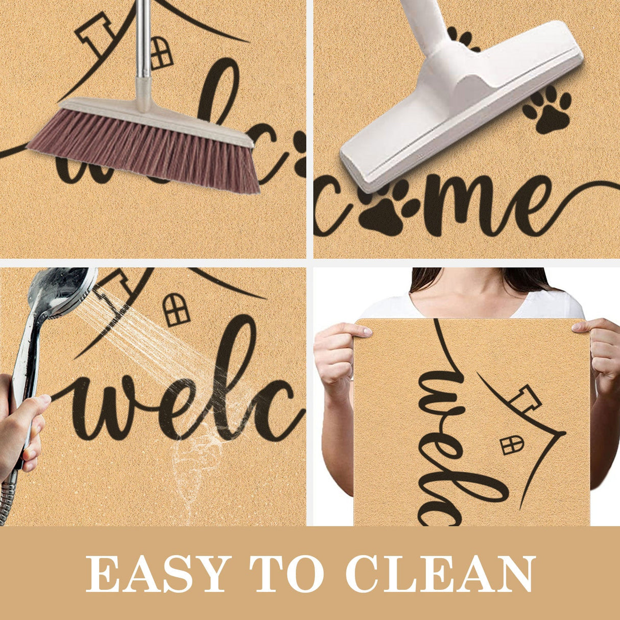 Funny Paw Welcome Mat