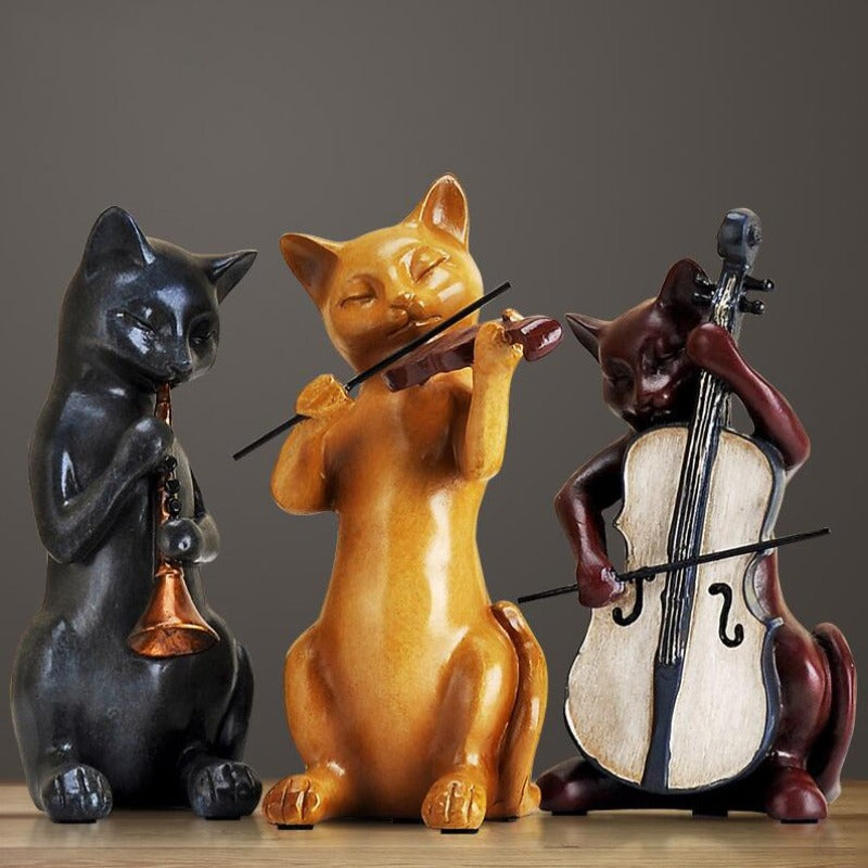 Creative Cat Music Resin Decor